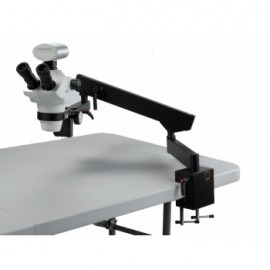 Unitron Z850 Trinocular on Flex Arm Stand with 3.2 MP CMOS Digital Microscope Camera - 8x - 50x Magnification